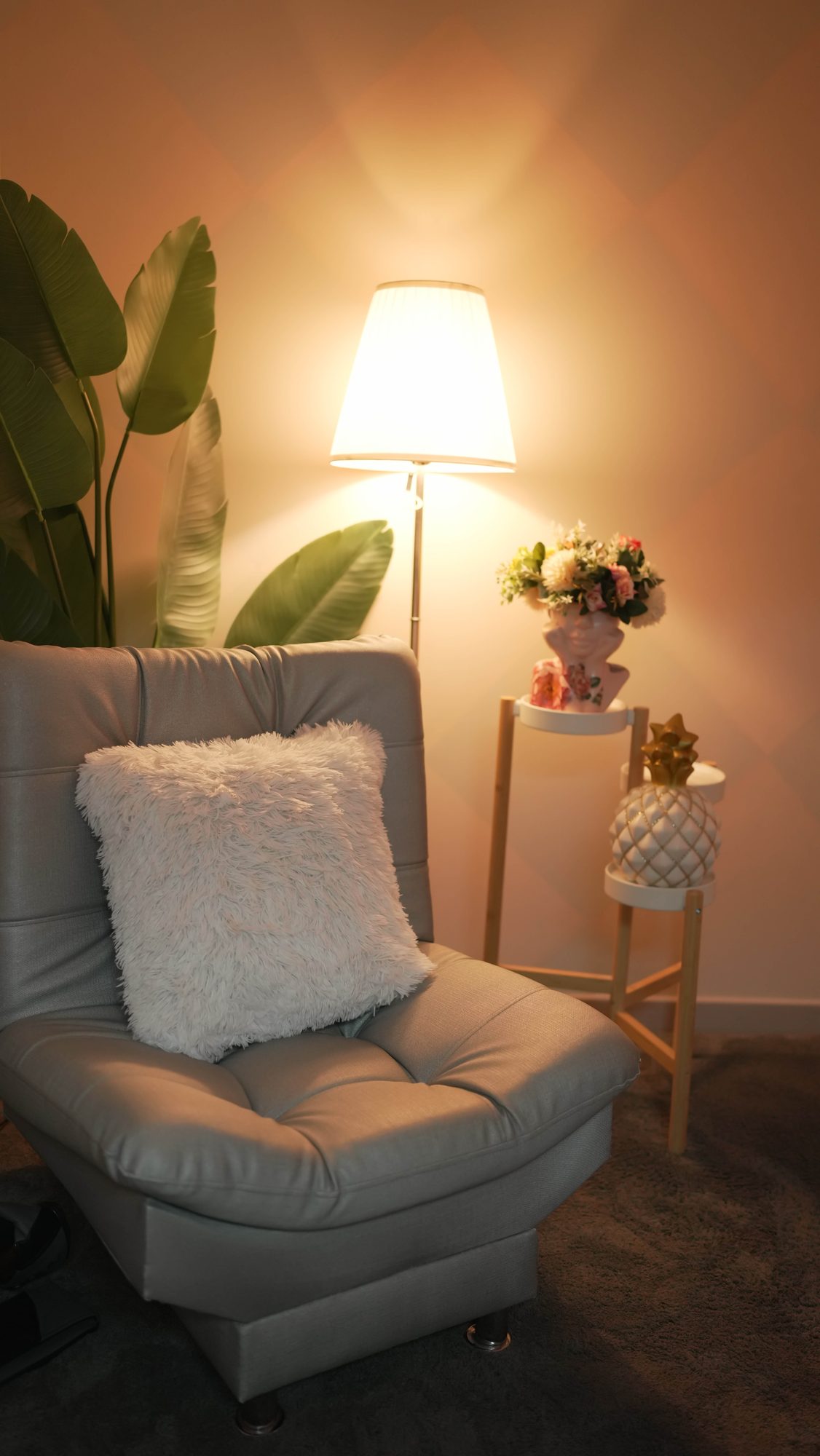 Cozy reading and interview nook