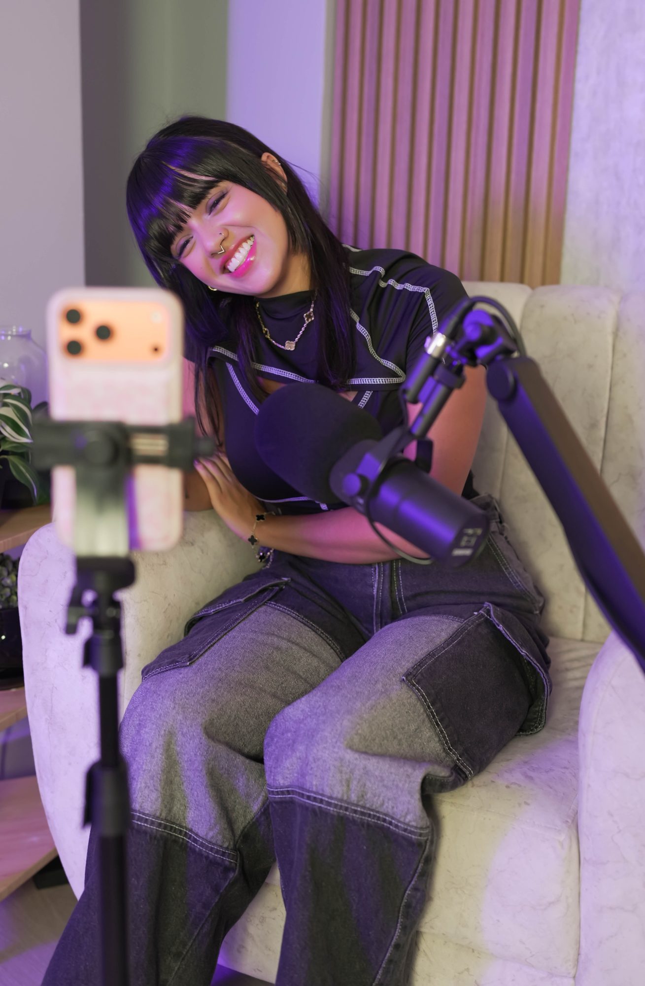Podcast interview recording